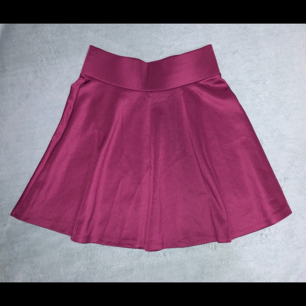 maroon skirt